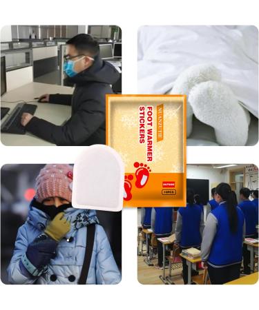 Buy Premium Foot Warmers - Self-Adhesive Heat Pads for 6 Hours of Comfort - Extra Thin & Soft - All Sizes (10 Pack) - Buy Online on GoSupps.com