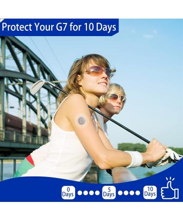 G7 Adhesive Patches Waterproof CGM Protection 50 Pack - Transparent Dexcom Overpatch - Hypoallergenic Pre-Cut Adhesive Tape - 10 Days Wear - 50 Count - Buy Online on GoSupps.com