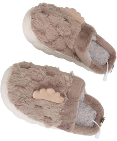 USB Heating Slippers for Men | Winter Electric Foot Warmers | Soft Non-Slip Comfort | Coffee Color - Buy Online on GoSupps.com