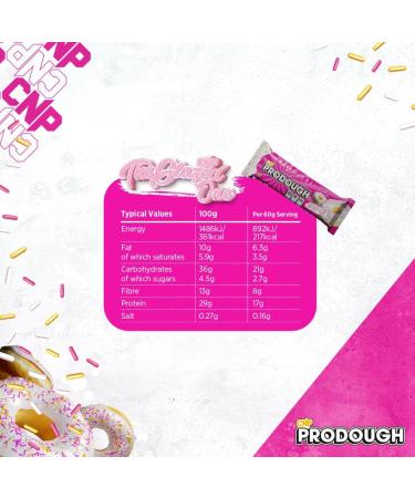 CNP Professional Prodough Milk Protein Bars - 17g Protein Soft Centre Filled Bars (The Glazed One) - Buy Online on GoSupps.com