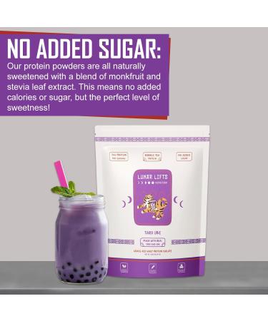 Taro Ube Boba Tea Protein Powder | 26g Whey Protein Isolate | No Added Sugars | High Protein Bubble Tea Mix - Buy Online on GoSupps.com