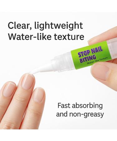 Anti-Nail Biting Solution Anti-Bite Nail Polish 4ml | Finger Protectors for Cuticle Care Manicure Spa Home Nighttime Nail Care for All Ages - Buy Online on GoSupps.com
