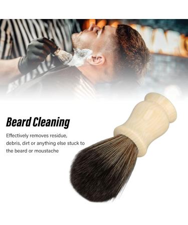 Men's Beard Brush with Synthetic Bristles - Portable Shaving Foam & Barber Neck Duster - Ideal for Grooming & Cleaning - Buy Online on GoSupps.com
