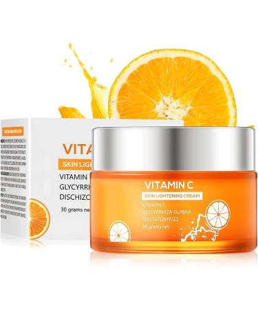 Shefave Vitamin C Face Cream Vitamin C Cream with Hyaluronic Acid & Vitamin E Anti Ageing Vit C Serum Day & Night Face Cream Boost Skin Collagen Brighten Hydrate and Plump Skin