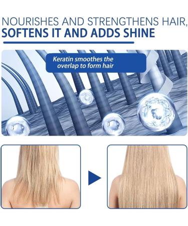  homomdy Set of 3 keratin smoothing creams for men and women nourishing smoothing increases elasticity and smooths dry hair for all hair types - Buy Online on GoSupps.com