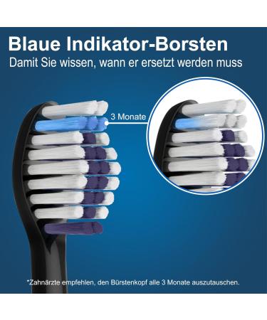16 Compatible Whitening Brush Heads for Philips Sonicare - 8 White & 8 Black Replacement Clean Brushes - Buy Online on GoSupps.com