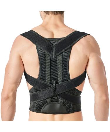 Back Brace Posture Corrector Adjustable Upper Back Support Belt Shoulder Brace - Back Support Straightener Posture Support Brace Breathable Training Belts for Wom 2xl