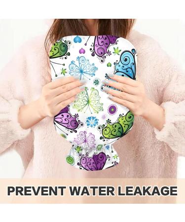 Spring Butterflies Hot Water Bottle with Cover - 2L Large Hot Water Bag for Cramp & Pain Relief | International Shipping Available - Buy Online on GoSupps.com