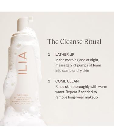 ILIA Cleanse Soft Foaming Cleanser & Makeup Remover | Non-Toxic Vegan Cruelty-Free | 6.76 fl oz (200 ml) - Buy Internationally - Buy Online on GoSupps.com