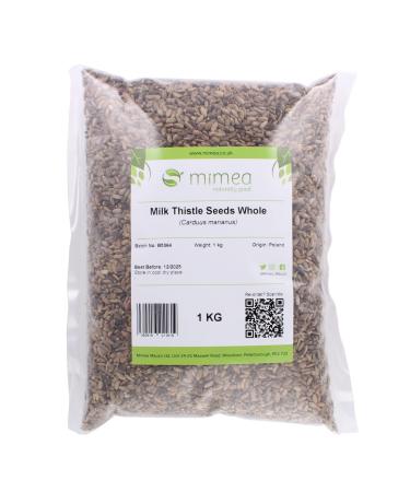 Mimea Milk Thistle Seeds Whole | 1kg | Quality Ingredients | Natural | No Additives | Liver Support 1 kg (Pack of 1)