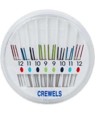 SINGER Crewel Needles Set - Assorted Sizes 9, 10, 11, 12 - Pack of 24 Compact Sewing Needles - Buy Online on GoSupps.com