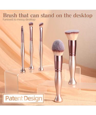 BS-MALL Premium Synthetic Makeup Brushes Set - 14 Rose Brushes Stand Up for Foundation, Powder, Concealers, and Eye Shadows - Buy Online on GoSupps.com