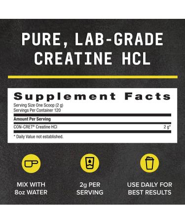 BEYOND RAW Science-Backed Creatine HCl Powder Lab Grade for Muscle Strength and Growth Energy Production Athletic Performance Cognitive Support Cellular Hydration 120 Servings - Buy Online on GoSupps.com