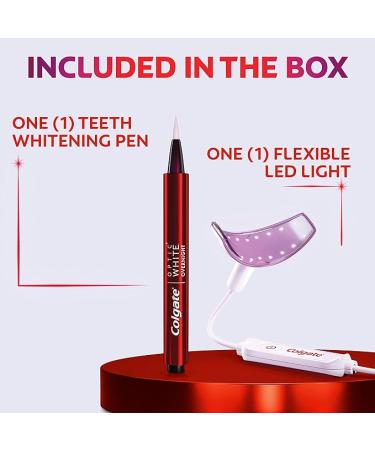 Colgate Optic White Teeth Whitening Kit with LED Light  Whitening Pen  and Toothpaste - Buy Online on GoSupps.com