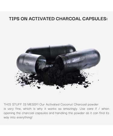 Schizandu Activated Coconut Charcoal Capsules- Supports Health - Vegan, Organic, Non-GMO, No Additives - X-Large Bottle 210 Count - Pack of 2 210 Count (Pack of 2) - Buy Online on GoSupps.com