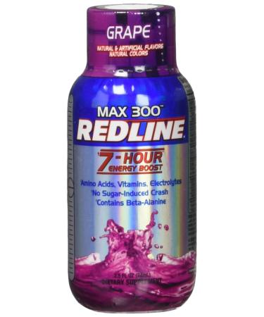 VPX Redline Power Rush 7-Hour Energy Max 300 Shot Supplement, Grape, 2.5 Ounce (Pack of 12) Grape 2.5 Fl Oz (Pack of 12)