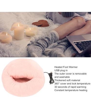 Heated Foot Pad | Fashionable Soft Heated Foot Warmer for Men & Women | Light Pink | International Shipping Available - Buy Online on GoSupps.com