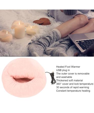 Soft Washable USB Heated Foot Warmer - Electrical Foot Warmers for Home | Perfect Gift in Hell-Pink - Buy Online on GoSupps.com