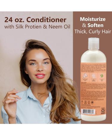 Shop Shea Moisture Coconut & Hibiscus Shampoo & Conditioner Set - 24 Fl Oz Each for Thick Curly Hair | Includes Peaknip Scalp Massager Brush - International Shipping Available - Buy Online on GoSupps.com