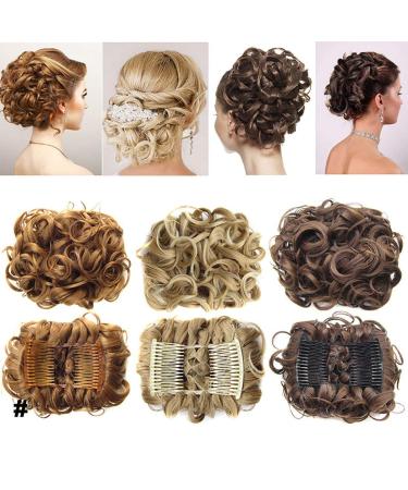 Fashion undulating hair extension hair part hair tendrils updos Interpreting messy buns wavy voluminous comb scrunchy ponytail dark brown
