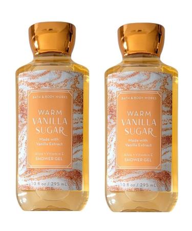 Bath and Body Works Warm Vanilla Sugar 2 Pack Fine Fragrance Mist Set -  Full Size 