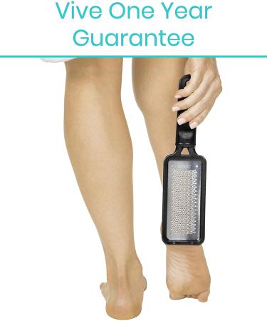 Vive Foot File Callus Remover - Stainless Steel Exfoliator for Smooth & Soft Feet - Buy Online on GoSupps.com
