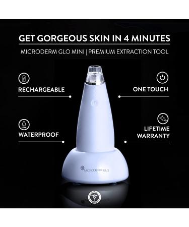 Microderm GLO Mini Blackhead Remover Pore Vacuum with Microdermabrasion Add-On - Advanced Facial Tool for Clear, Youthful Skin - Buy Online on GoSupps.com