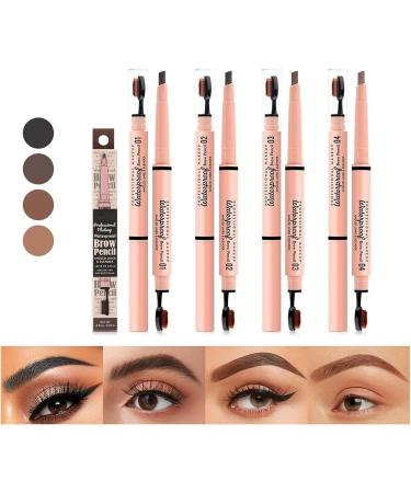 2 in 1 Double Ended Eyebrow Pencil Micro Percision Tip Fill and Defines Brows Natural Looking & Waterproof No Need to Sharpen Not Easy to Fade (Color : 04 Size : 1 size) 1 count (Pack of 1) 04 - Buy Online on GoSupps.com