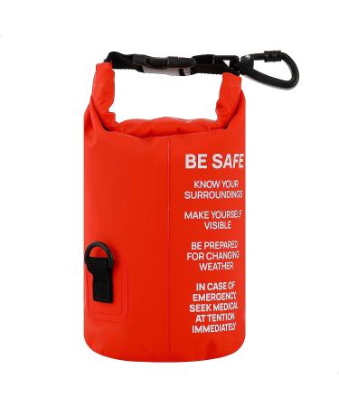 Breakwater Supply Waterproof First Aid Kit Dry Bag - Emergency Survival Supplies for Boating, Camping, Kayaking - Lightweight, Floating, Reflective - Red Color - Buy Online on GoSupps.com