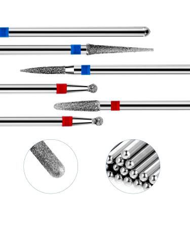 Lusofie 30-Piece Diamond Nail Drill Set | Electric Nail Millers for Manicure & Pedicure | Professional Acrylic Nail Care Tools for Home & Salon - Buy Online on GoSupps.com