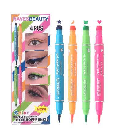 Makeup eyeliner-ti-boot-eyeliner 4pcs clean makeup eyeliner pencil sealing eyeliner | long term eyeliner for dating travel daily life
