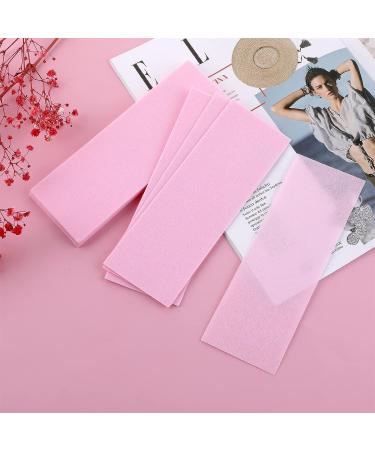 Molain 100-Piece Pink Wax Strips for Facial and Body Hair Removal - Non-Woven Epilating Wax Strip Paper - Buy Online on GoSupps.com