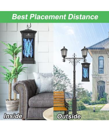 Homesuit 15W Bug Zapper - High Powered Electric Mosquito Killer | Waterproof Outdoor/Indoor Insect Trap for Home, Backyard, Patio - 4000V - Buy Online on GoSupps.com
