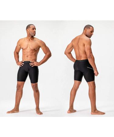 DEVOPS Men's Compression Shorts 3 or 5 Pack - Sport Athletic Workout Running Baselayer Underwear with Pocket - Black/Charcoal/Navy (Medium) - Buy Online on GoSupps.com