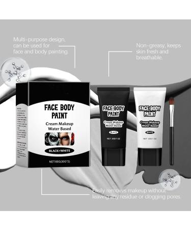  Vhjlfig Water-based body paint water-based makeup cream face paint for adults - washable face and body paint for skeleton vampire costume - Buy Online on GoSupps.com