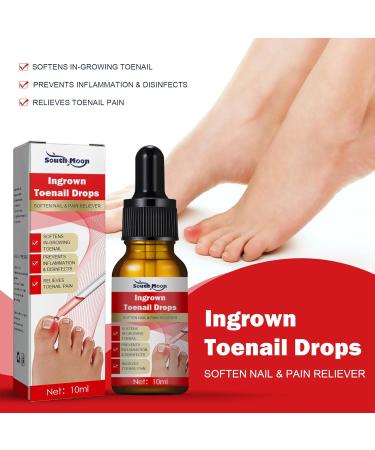 Ingrown Toenail Serum | Nail Care Oil for Brittle & Discolored Nails - 10ml - Hard Nail & Skin Treatment - Buy Online on GoSupps.com