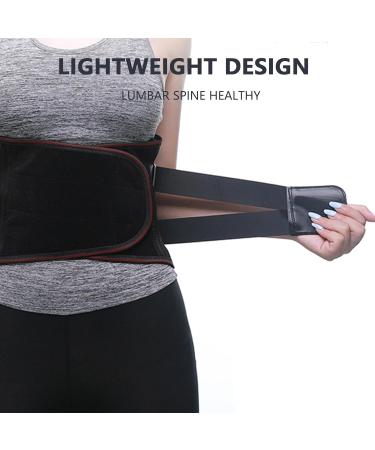 Lumbar Support Belt Breathable Lumbar Support Belt Compression Belt Adjustable Waist Protector Belt for Herniated Disc and Scoliosis - Buy Online on GoSupps.com