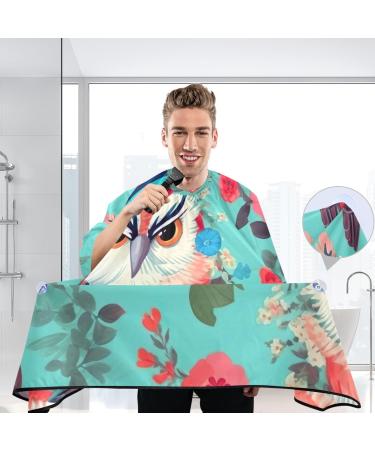 Kigai Cute Owls Barber Cape | Professional Waterproof Hair Cutting Cape for Men & Women with Adjustable Snap Closure - Buy Online on GoSupps.com
