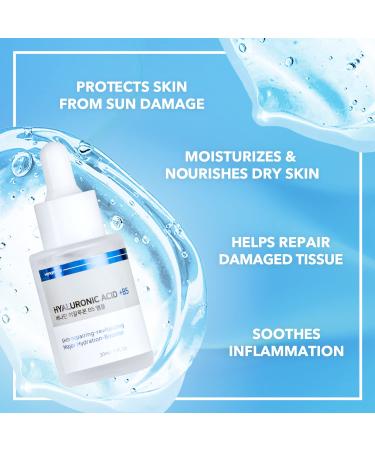 Venamine Pure Hyaluronic Acid Serum with Vitamin B5 - Anti-Aging Wrinkle Repair Face Serum - Korean Skincare 30ml - Buy Online on GoSupps.com