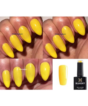Bluesky Gel Nail Polish Yellow Shimmer Bicycle Yellow Paradise Summer Color UV LED Soak Off 10ml - Buy Online on GoSupps.com