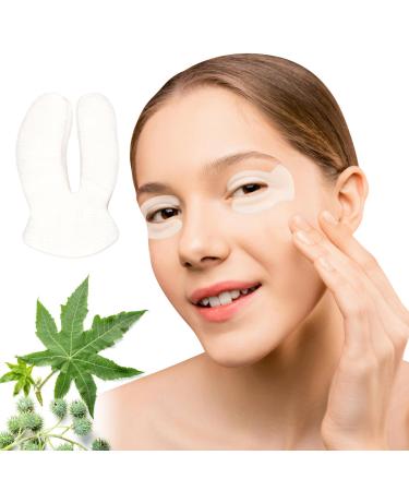 Leekalos 80 Pairs Castor Oil Pack Wrap for Eye Patches Castor Oil Wrap Flexible Highly Absorbent Castor Oil Pack No Wash (Oil Not Included)