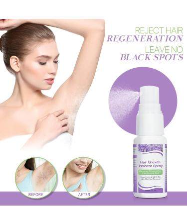 Premium Hair Inhibitor for Face & Body - Non-Irritating Permanent Hair Growth Stopper - Bikini Arm Armpit Leg - Lavender Flavor - Buy Online on GoSupps.com