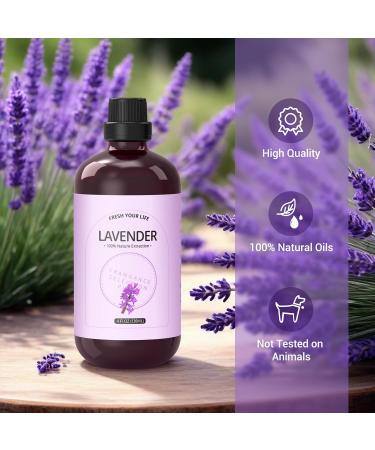 Lavender Essential Oil - Huge 4 Fl Oz - 100% Pure and Natural - Premium Grade Essential Oil for waterless Diffuser and Oil Diffuser - Buy Online on GoSupps.com