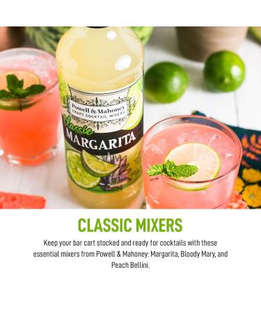 Powell & Mahoney Classic Margarita Craft Cocktail Mixer - 25.36 oz - Non-GMO, Free from Artificial Sweeteners and Flavors - Buy Online on GoSupps.com