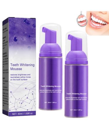 GFOUK Oral Crystal Cleansing Mousse 50 ml GFOUK Oral Cleansing mousse tooth mousse for fresh breath tooth light mousal foam toothpaste cleaning foam elimination of bad breath (2PCs)