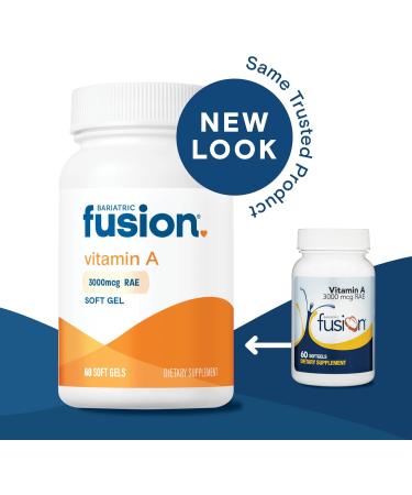 Bariatric Fusion Vitamin A 3000 mcg of Retinyl Palmitate Post Bariatric Surgery Supplement 60 Count - Buy Online on GoSupps.com