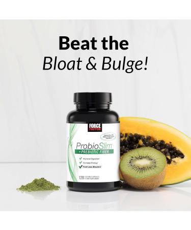 Force Factor ProbioSlim + Prebiotic Fiber, Metabolism Booster for Women & Men, Digestive Health Support, Green Tea Extract and Psyllium Husk Fiber, 120 Count (Pack of 2) - Buy Online on GoSupps.com