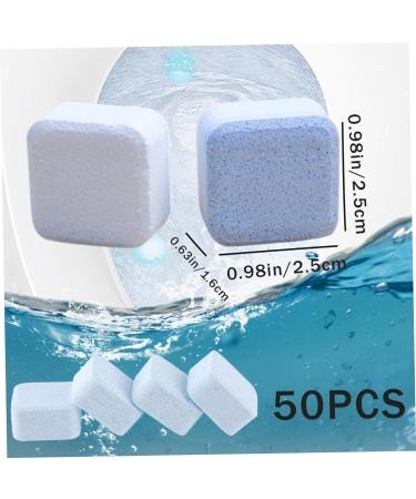 50Pcs Toilet Bowl Cleaners Toilet Bowl Tablets Splash Toilet Cleaner 15g Effervescent Tablets Individually Packed Washing Machine Cleaner Tablets Removes Odors Stains - Buy Online on GoSupps.com