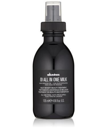 Davines OI All in One Milk  Hair Milk Spray  Powerful Hair Detangler + Heat Protection  Smoothes Frizzy Hair  4.56 Fl Oz