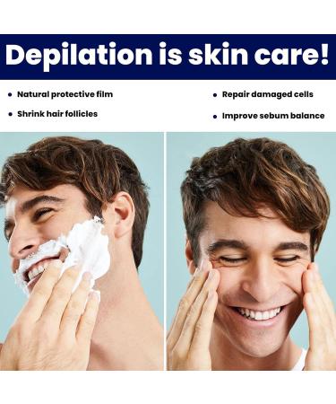  Generisch Hair removal cream for men penetrates hair follicles quickly - 60 ml - Painless hair removal cream for face chest back arms legs underarms - Buy Online on GoSupps.com